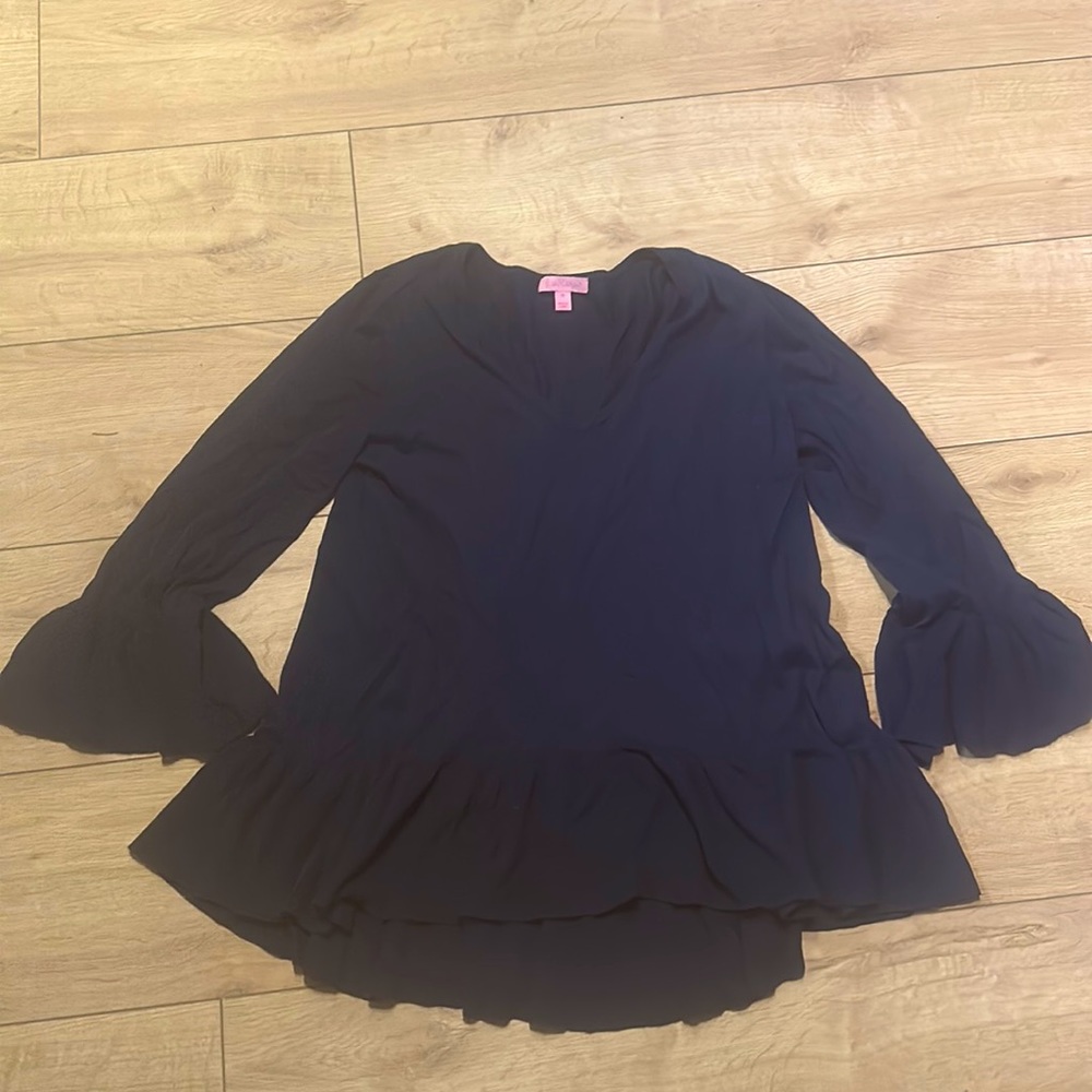 Lilly Pulitzer ruffle sweater